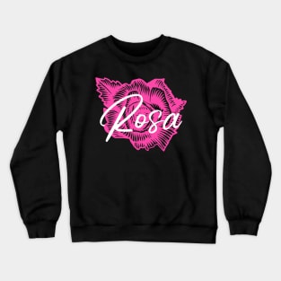 Pink Rose Crewneck Sweatshirt